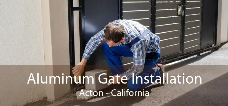 Aluminum Gate Installation Acton - California