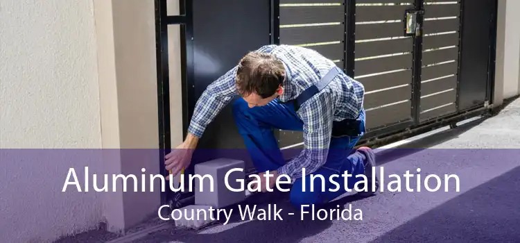 Aluminum Gate Installation Country Walk - Florida