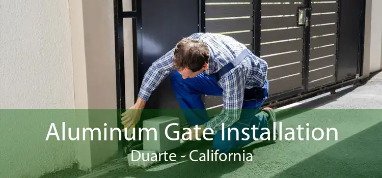Aluminum Gate Installation Duarte - California