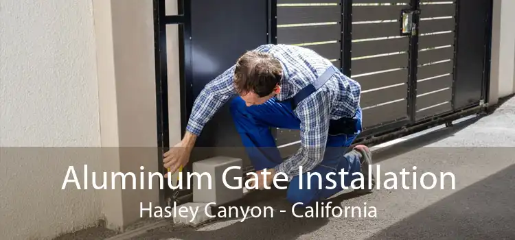 Aluminum Gate Installation Hasley Canyon - California