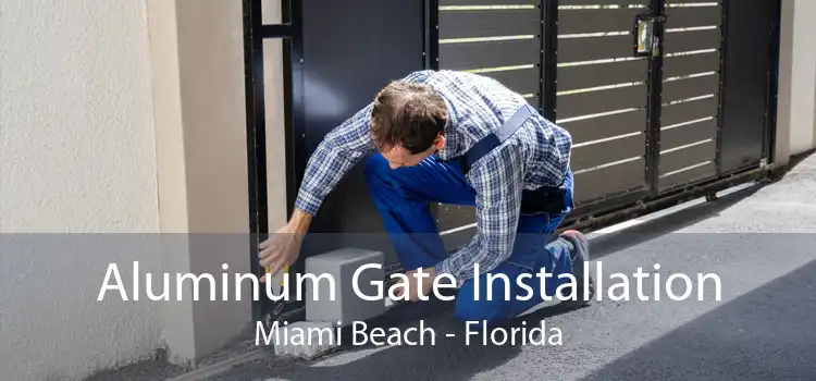 Aluminum Gate Installation Miami Beach - Florida