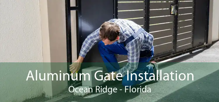 Aluminum Gate Installation Ocean Ridge - Florida
