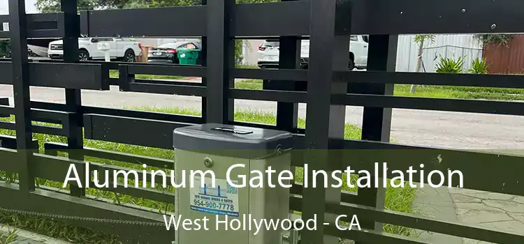 Aluminum Gate Installation West Hollywood - CA