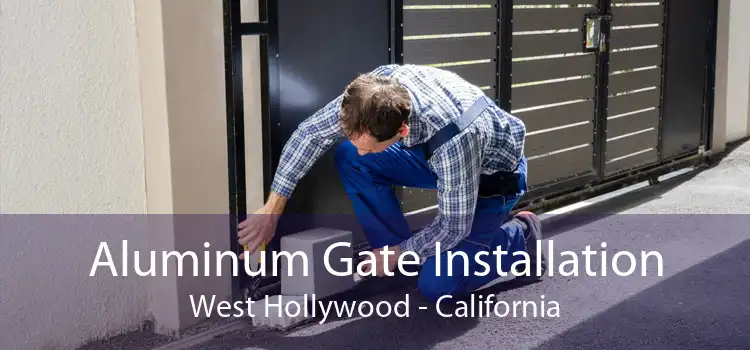 Aluminum Gate Installation West Hollywood - California