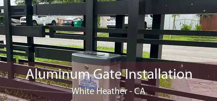  Aluminum Gate Installation White Heather - CA
