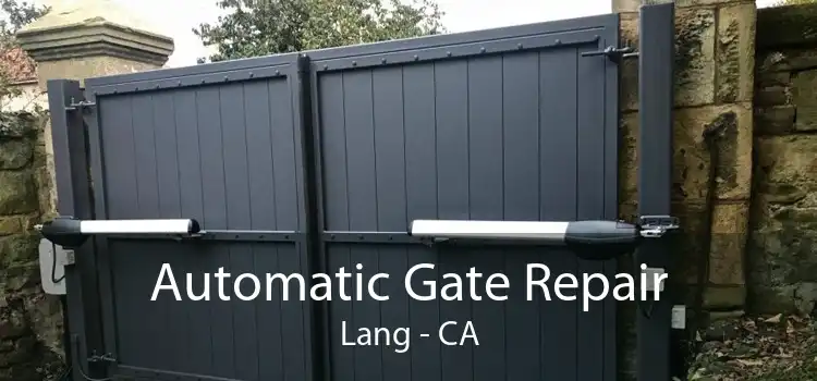 Automatic Gate Repair Lang - CA