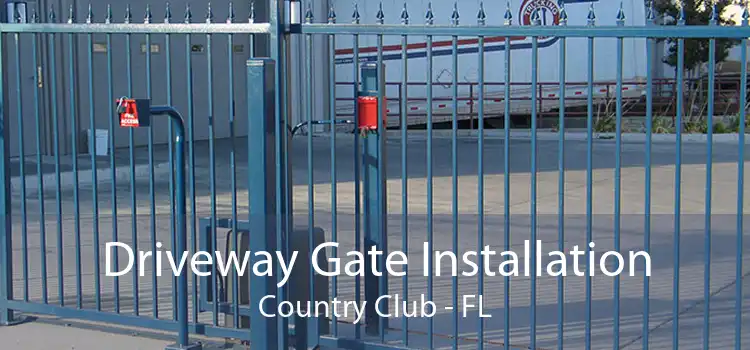 Driveway Gate Installation Country Club - FL