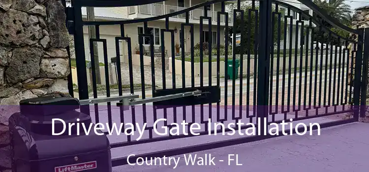  Driveway Gate Installation Country Walk - FL