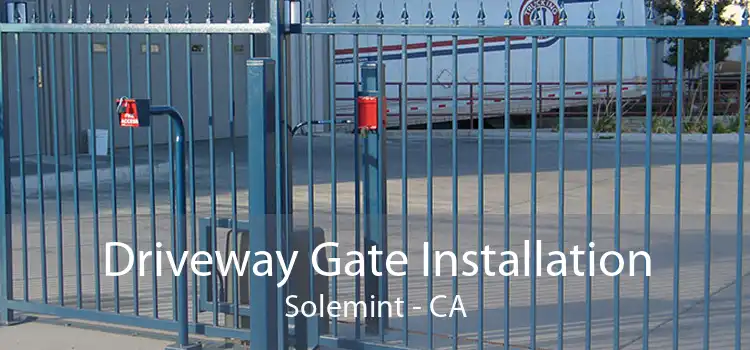 Driveway Gate Installation Solemint - CA