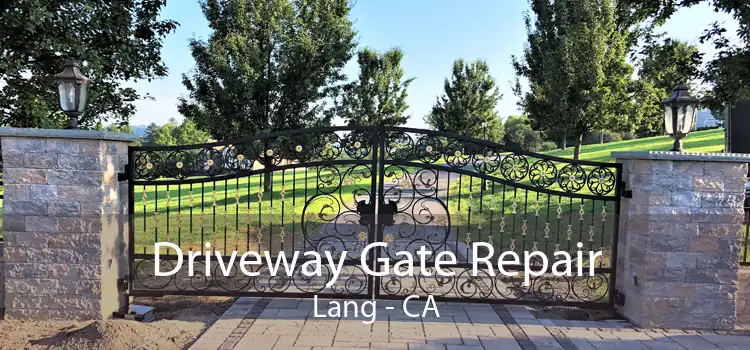 Driveway Gate Repair Lang - CA