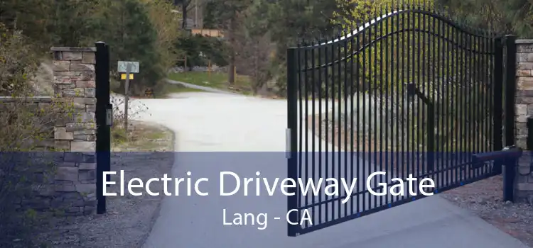 Electric Driveway Gate Lang - CA