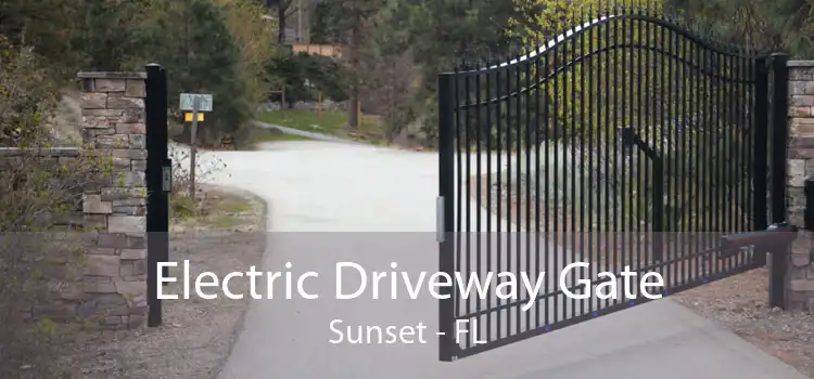 Electric Driveway Gate Sunset - FL