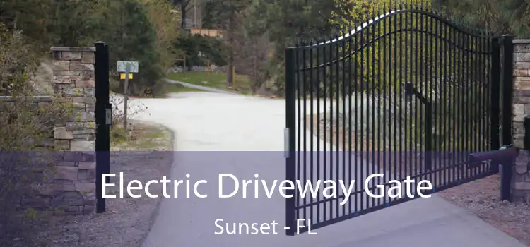 Electric Driveway Gate Sunset - FL