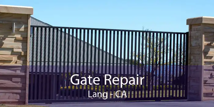 Gate Repair Lang - CA