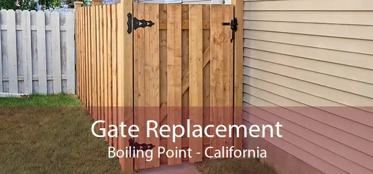 Gate Replacement Boiling Point - California