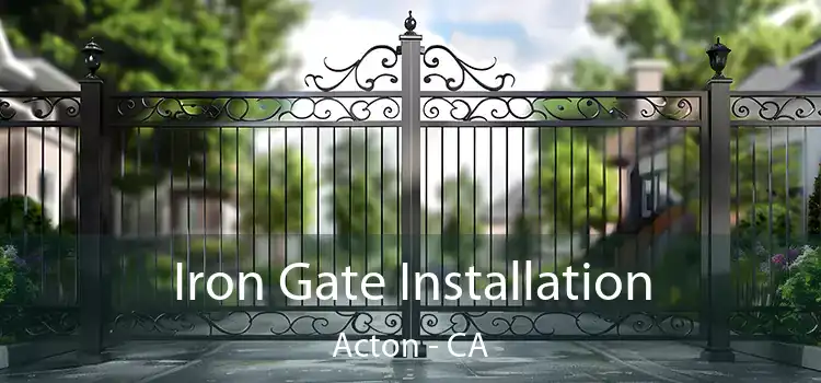  Iron Gate Installation Acton - CA