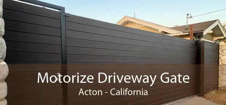 Motorize Driveway Gate Acton - California