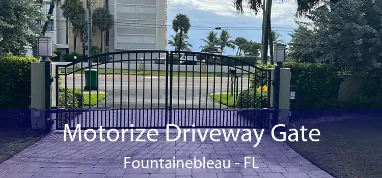  Motorize Driveway Gate Fountainebleau - FL