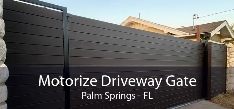 Motorize Driveway Gate Palm Springs - FL