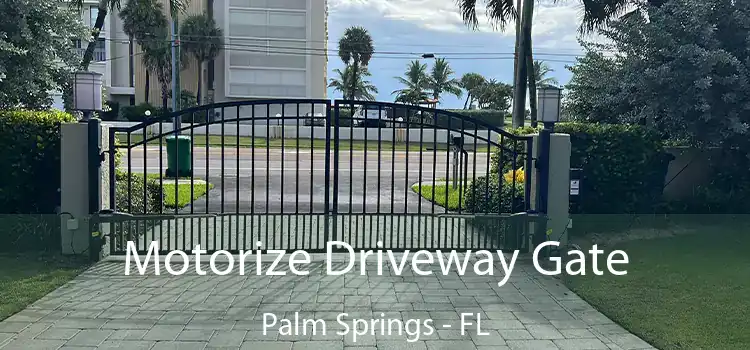 Motorize Driveway Gate Palm Springs - FL